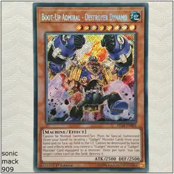 Boot-Up Admiral - Destroyer Dynamo - FIGA-EN002 - Secret Rare 1st Edition Yugioh - Image 1