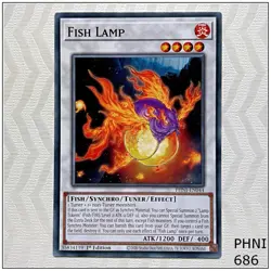 Fish Lamp - PHNI-EN044 - Common 1st Edition Yugioh - Image 1