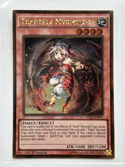 Yu-Gi-Oh Traptrix Myrmeleo PGL2-EN037 Gold Rare 1st Ed NM - Image 1