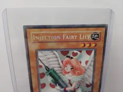 INJECTION FAIRY LILY YU-GI-OH! LOD-100 1996 ENGLISH 1ST ED. Halo/Sparkle affect. - Image 3