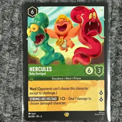 Disney Lorcana Azurite Sea Hercules Baby Demigod 86/204 Legendary NM/M - Image 1