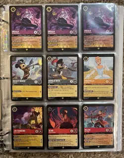 Collection Of Disney Lorcana Legendary Rare Super Rare Uncommon Common Cards Lot - Image 2