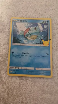 Squirtle McDonalds Pokemon Promo Card 2021 25th Anniversary Non Holo 17/25 - Image 1