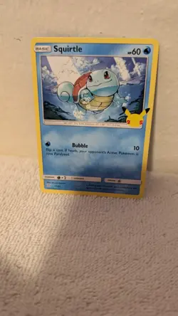 Squirtle McDonalds Pokemon Promo Card 2021 25th Anniversary Non Holo 17/25 - Image 3