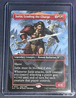 MTG Jurin, Leading the Charge 0027 WPN Promo D&D Magic the Gathering Card - Image 1
