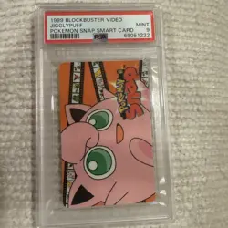 1999 POKEMON SNAP SMART CARD PSA 9 BLOCKBUSTER VIDEO VINTAGE NINTENDO JIGGLYPUFF - Image 1