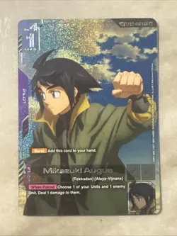 Mikazuki Augus Alternate Art Foil - ST05-010 SP C+ - Gundam TCG Card Game - Image 1