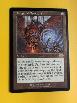 Temporal Aperture. Rare Artifact MTG Card. Urza's Saga. Old Vintage - Image 4