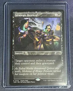 MTG Strategic Betrayal 0422 WPN Regular Promo Magic the Gathering Card - Image 1