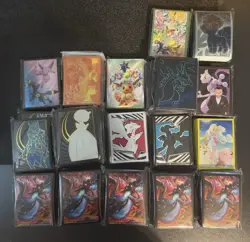 Pokemon TCG Card Sleeves Lot Of 27 Sealed Pokemon Center ETB Accessories - Image 1