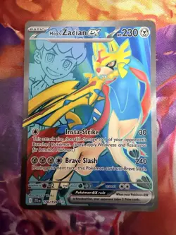 Hop's Zacian ex 176/159 Journey Together Full Art Ultra Rare Pokemon Card NM - Image 1