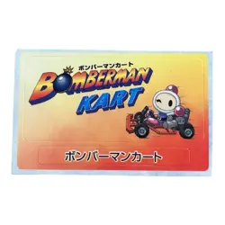 Sony PlayStation 2 PS2 Bomberman Kart VTG 2001 Vintage Memory Card Sticker - Image 1