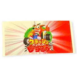 Sony PlayStation 2 PS2 Crash Nitro Kart 2003 Vintage Memory Card Sticker - Image 1
