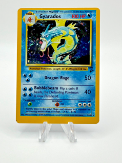 MISCUT Error - Gyarados - Holo 6/102 Base Set Unlimited Rare WOTC Pokemon Card - Image 1