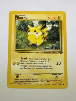 Vintage Pokemon Card TCG Pikachu 60/64 Jungle TCG Regular WoTC Rare NM - Image 1