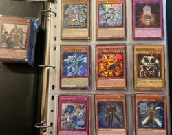 Yugioh ! Binder Collection 🙏 See All Pics , 154 Cards, Blue Eyes , Clear Wings - Image 1