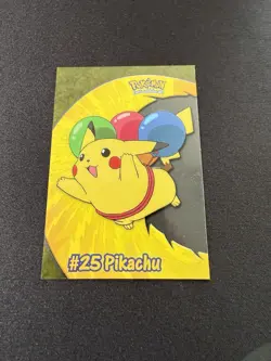 #PC1 #25 Pikachu - 2000 Topps Pokemon TV Animation Series 2 Clear Card - RARE - Image 2