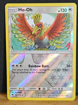 Pokemon Card Ho-oh Sun & Moon Lost Thunder NM - Image 1