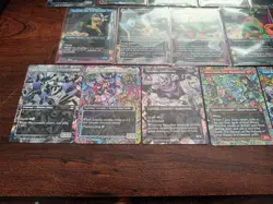 Magic TMNT MtG Leonardo Michelangelo Raphael & Donatello Borderless, 5 Foils - Image 4