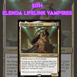 EDH - Elenda Vampire Tribal and Lifegain, MTG Commander Deck, Bracket 2 - Image 1