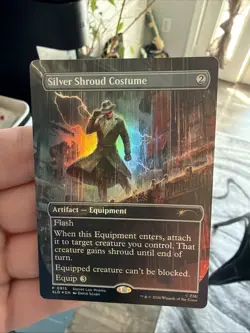 MTG Fallout Foil Promo Silver Shroud Costume 0915 Pack Fresh - Image 1