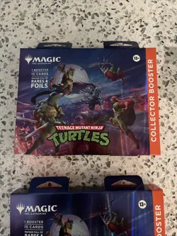 Magic The Gathering Teenage Mutant Ninja Turtles Collector Booster Pack Lot MTG - Image 2