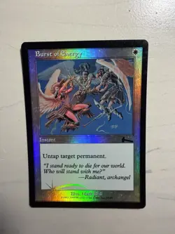 Burst of Energy MTG White Instant FOIL English 1999 #3/143 - Image 1