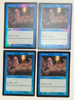 MTG ARCHIVIST (FOIL) (x 4 Play Set) Urza's Legacy (OldManMTG 002-877) - Image 1