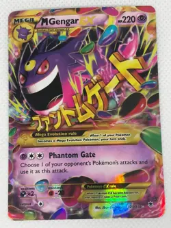 M Mega Gengar EX 121/119 Phantom Forces Secret Rare Holo Pokemon Card GRADEABLE! - Image 3