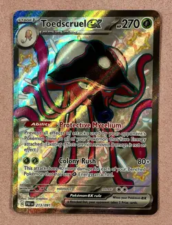 Toedscruel EX | Paldean Fates 213/091 Ultra Rare Shiny | Pokemon Card TCG | NM - Image 1