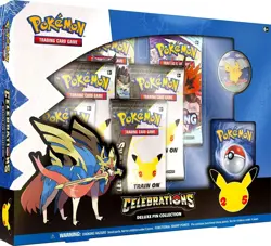 Pokemon Celebrations 25th Anniversary Deluxe Pin Collection Zacian X BRAND NEW - Image 1