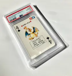 1996 Charizard #006 4 Of Clubs Pokemon Green Playing Card JPN PSA 10, Ships Free - Image 5