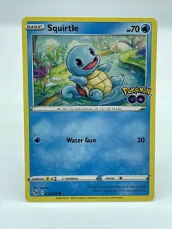 Squirtle 015/078 Stamped Pokemon GO Non-Holo Pokemon TCG Mint Unplayed - Image 1