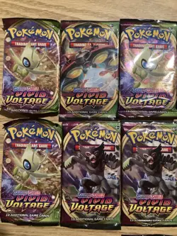 Pokemon Sword & Shield Vivid Voltage Booster Pack Lot x18 New Sealed - Image 2