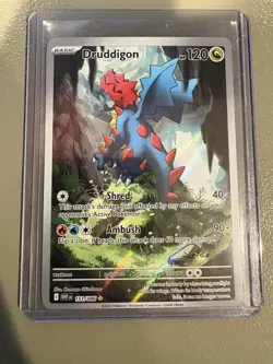 Pokemon TCG Druddigon 151/086 SV11W White Flare Holo Illustration Rare - Image 1