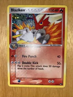 Pokemon TCG Blaziken 1/17 Pokemon POP Series 1 2006 Holo Rare Card - Image 1