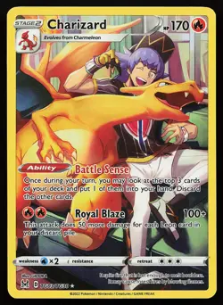 Charizard TG03/TG30 Ultra Rare Lost Origin Trainer Gallery Pokemon Card - Image 1