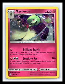 🌀 Pokemon Gardevoir Cosmos Holo w/ Swirl Rare Promo 141/214 TCG Lost Thunder - Image 1