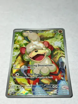Pokemon TCG Hisuian Growlithe 181/167 Sv06: Twilight Masquerade Holo - Image 1