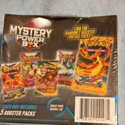 Pokemon Mystery Power Box Booster Packs Special Edition Vintage Obsidian Flames - Image 2