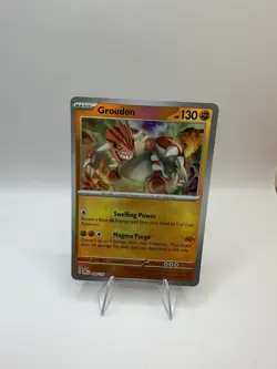 Pokemon Groudon (Master Ball Pattern) 049/131 Sv: Prismatic Evolutions Rare Holo - Image 1