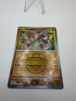 Pokemon Groudon (Master Ball Pattern) 049/131 Sv: Prismatic Evolutions Rare Holo - Image 2