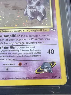 Pokemon Sabrina's Gengar Gym Heroes 1st Edition Holo Rare #14 - CGC 5.5 - Image 5