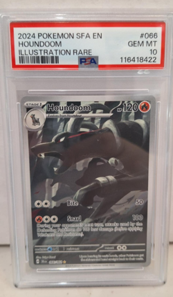 Pokemon - Houndoom - Holo Illustration Rare #066 - Shrouded Fable - PSA 10 - Image 1