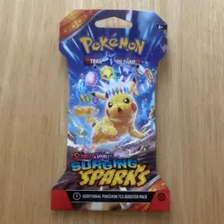 Pokemon TCG: Surging Sparks Sleeved Booster Pack - New - Pikachu Art Variant - Image 1