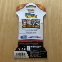 Pokemon TCG: Surging Sparks Sleeved Booster Pack - New - Pikachu Art Variant - Image 3