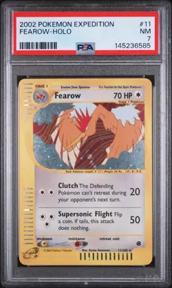 Fearow [Expedition] **HOLO** 011/165 PSA 7 - 2002 Pokemon TCG - NM - Image 3