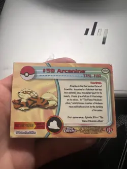 Pokemon 2000 Topps Chrome Arcanine #59 - Image 2