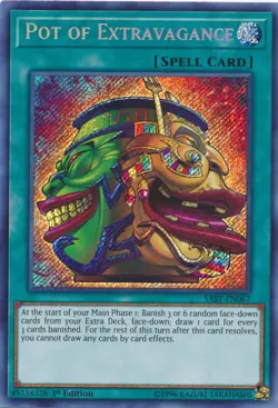 Pot of Extravagance - SAST-EN067 - Secret Rare - 1st Edition NM Yugioh Savage St - Image 1