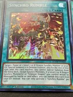 3x Synchro Rumble | AGOV-EN060 | Super Rares | LP | 1st Edition | YuGiOh! - Image 4